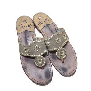 Jack Rogers Jacks Flat Sandal Gold Navajo Classic